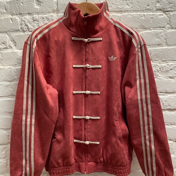 NWT Adidas Year of the Snake China Soft Red Track Jacket Unisex Size M - Picture 2 of 11